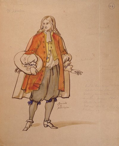 Costume Design for an 1847 Production of 